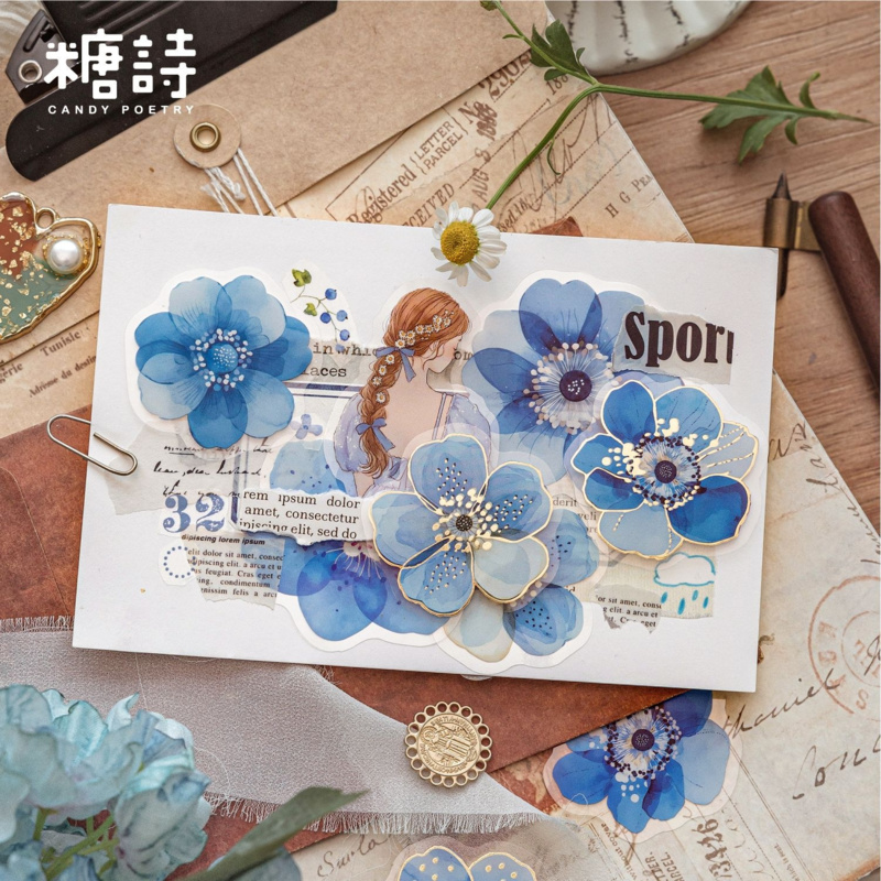 40 Sheets Vintage Gorgeous Flo - Gold Foil Flakes ulasan dan harga