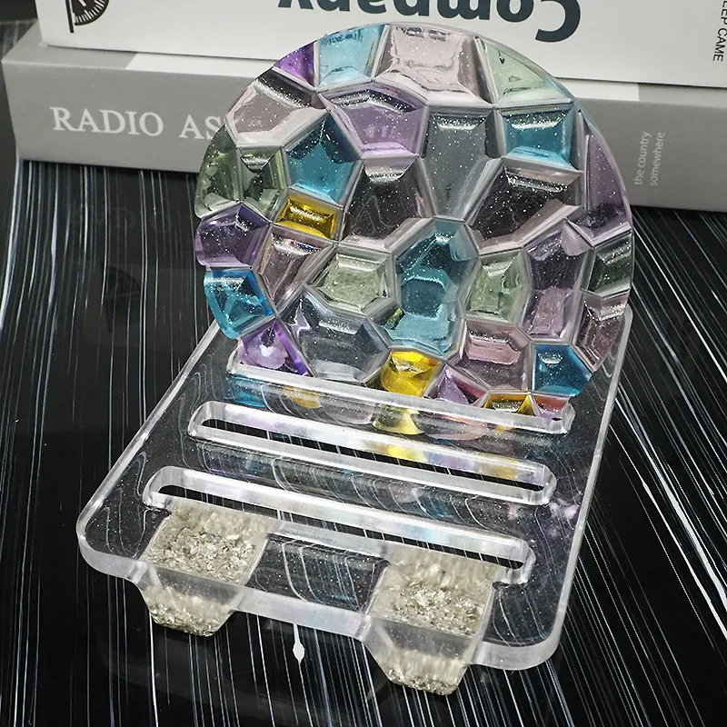 DIY Crystal Epoxy Mold Wave Di - Coaster Mold Round ulasan dan harga