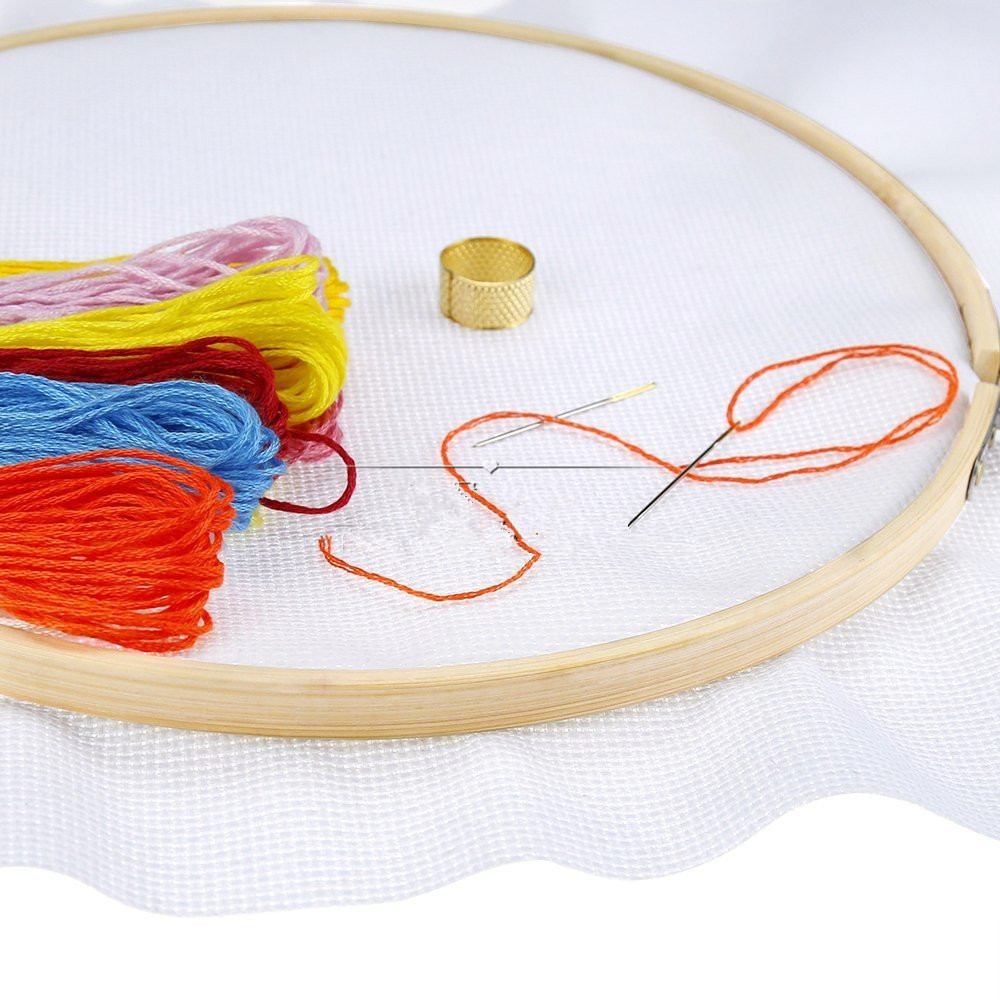 30cm DIY Embroidery Hoop Tool  - Wood Ring Blank ulasan dan harga