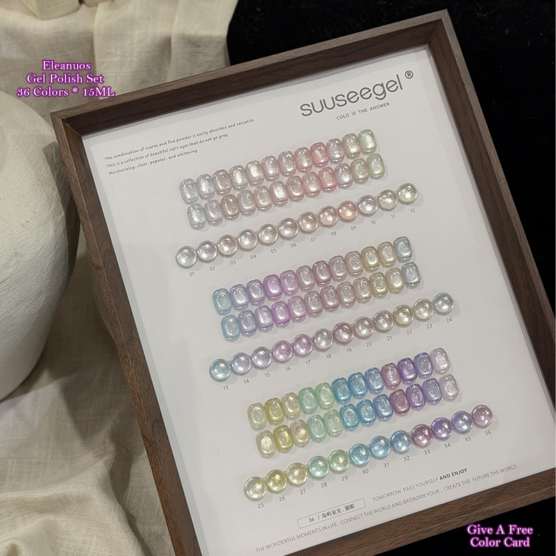 36 Colors Cat Eye Gel Polish S - Resin Glitter Pack ulasan dan harga