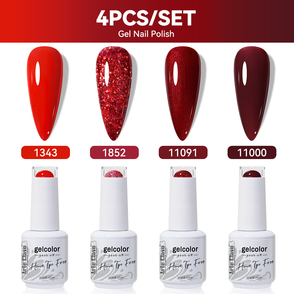 Arte Clavo 4pcs/Set Gel Nail P - Resin Glitter Pack ulasan dan harga